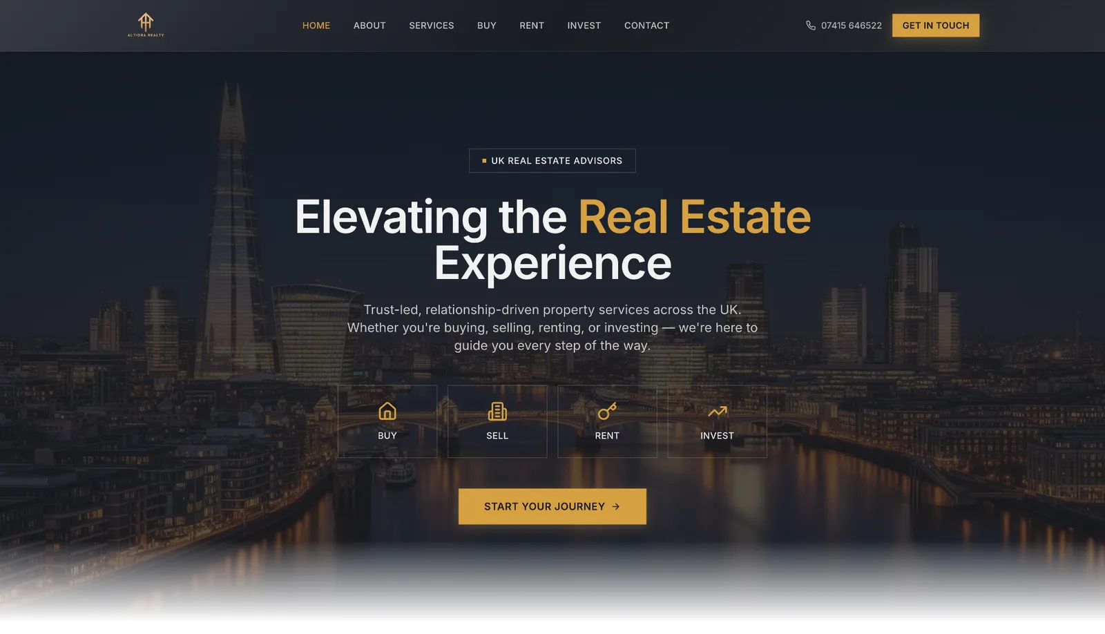Altiora Realty - Real Estate · Founded 2024 website by TitanStudio